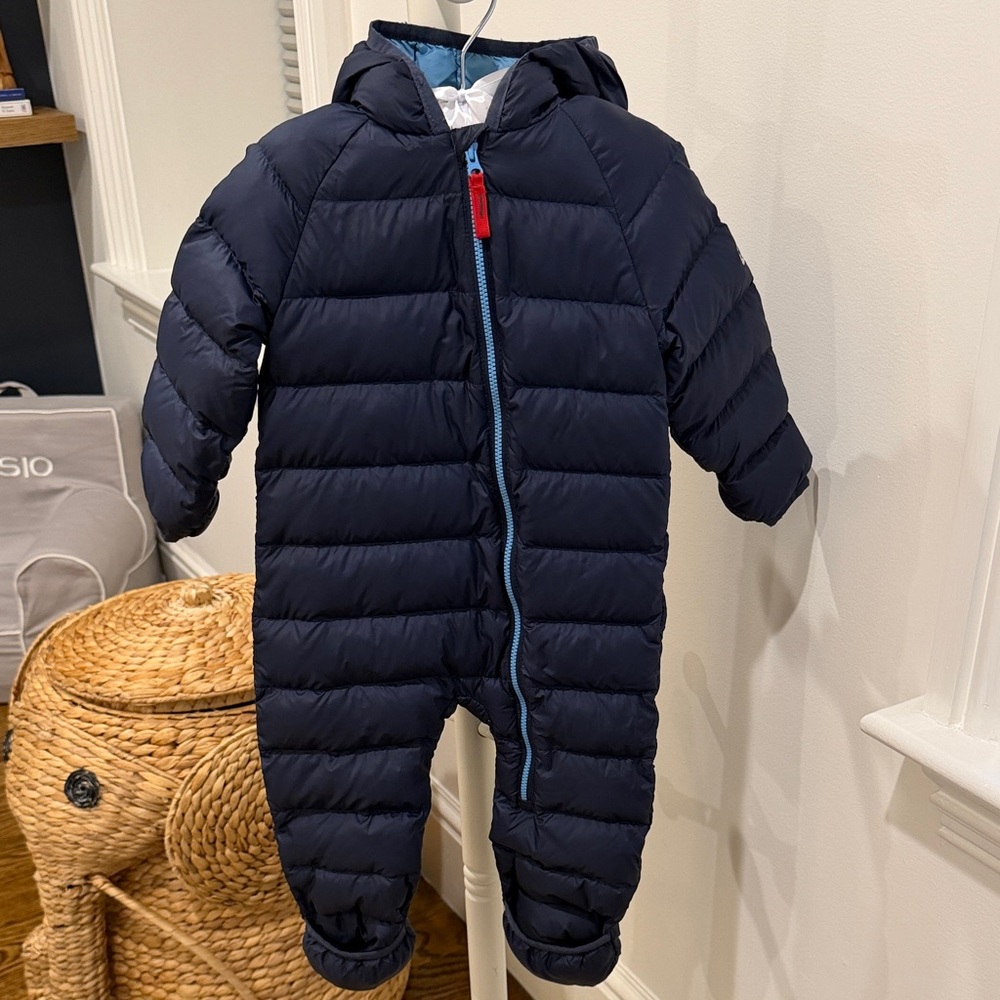 Infant LL Bean Navy Blue Down Bunting